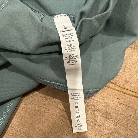 Lululemon Align Super High Rise Short 10" Desert Teal - Picture 6 of 8